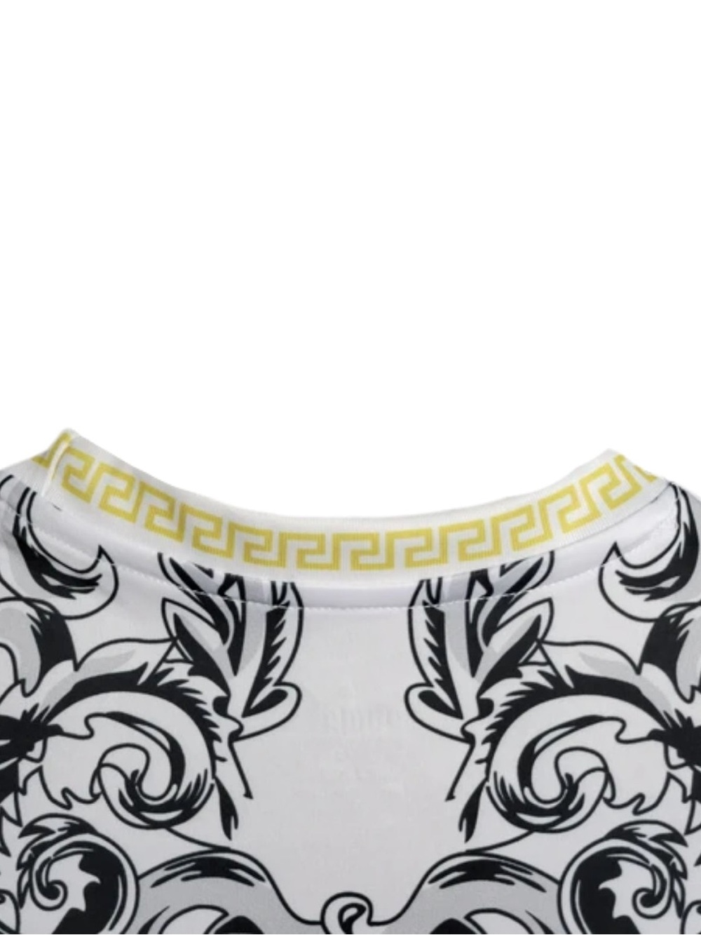 Puma x Italia mens White Jersey with Black Baroque Print & Gold Logo - Picture 4 of 5